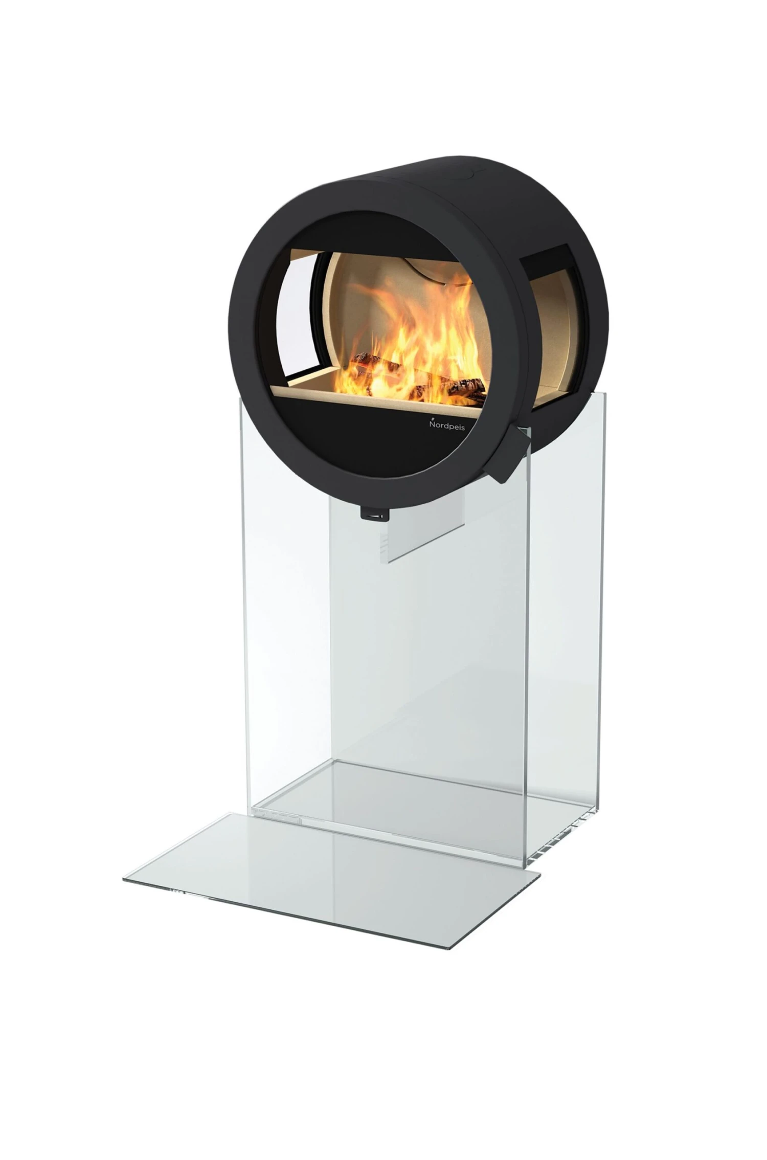 Kaminofen Nordpeis ME Glas 5,8 KW Schwarz 3 Kaminofen Nordpeis ME Glas 5,8 KW Schwarz – Bild 3