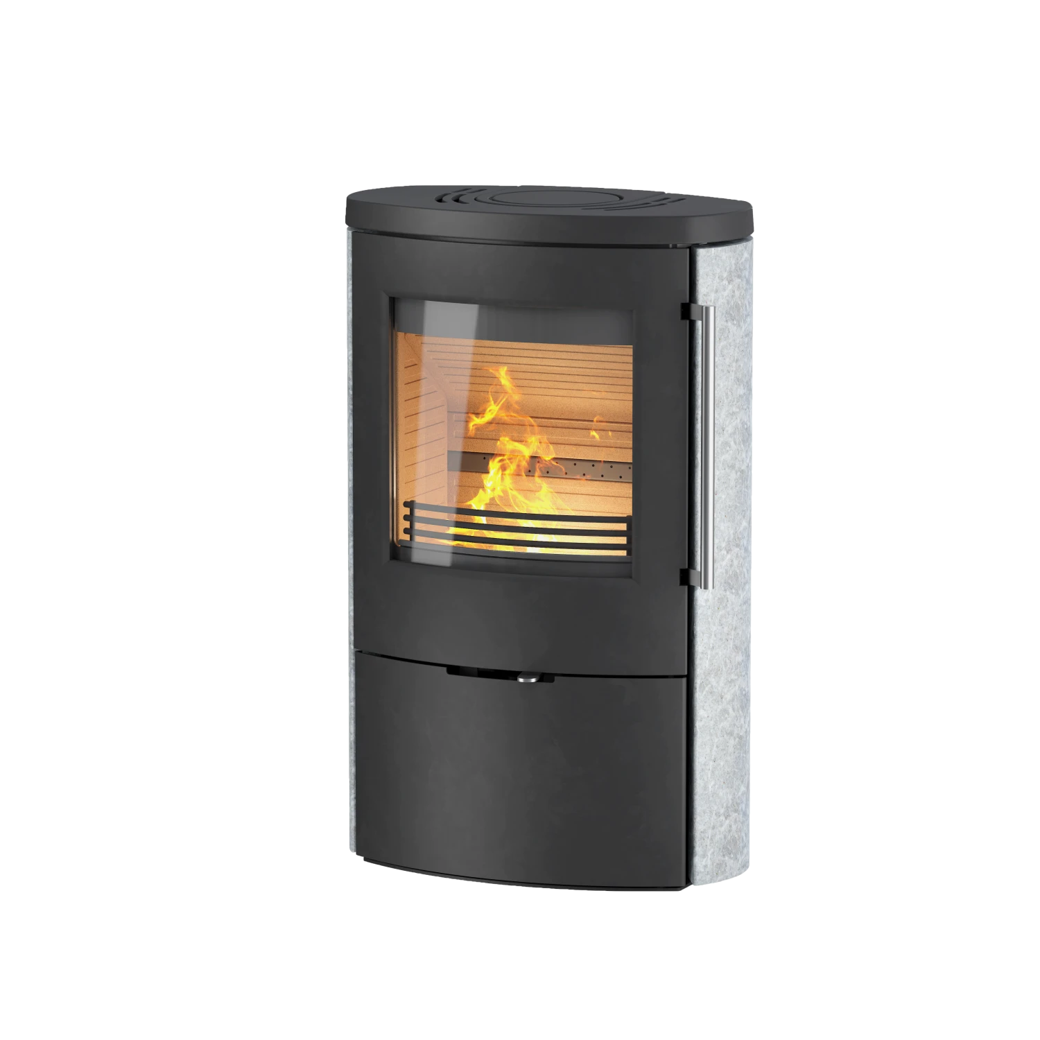 Kaminofen TermaTech TT80RLS Schwarz, 5,5 KW 1 Kaminofen TermaTech TT80RLS Schwarz, 5,5 KW